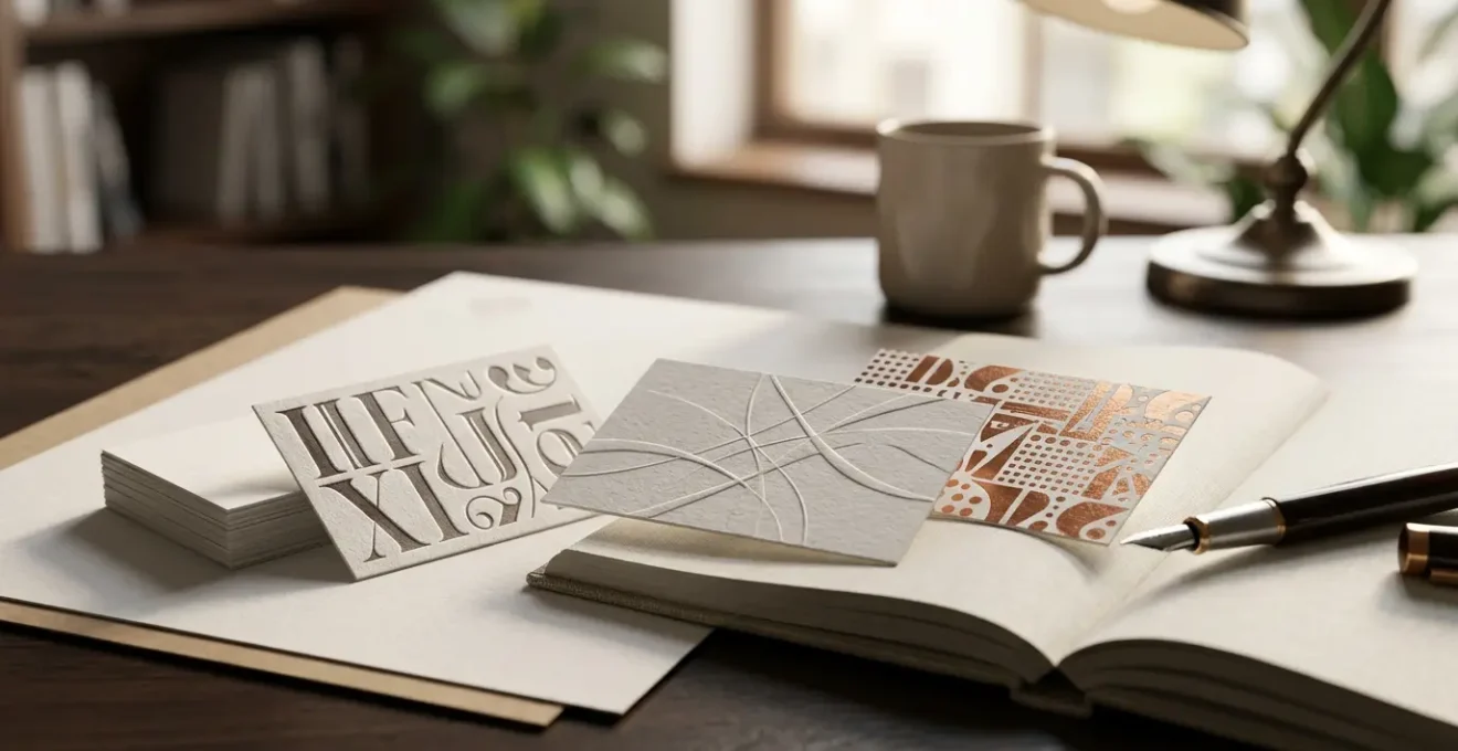 Composition typographique professionnelle montrant l'harmonie entre différents styles de polices pour la communication d'entreprise