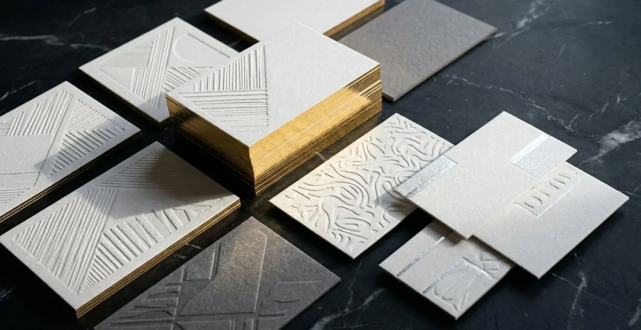 Techniques d'impression haut de gamme pour cartes de visite professionnelles