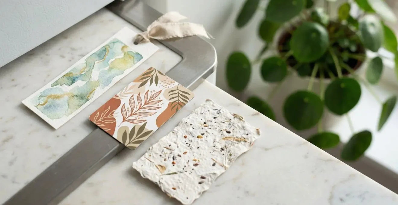 Collection de faire-part originaux incluant marque-page et magnet