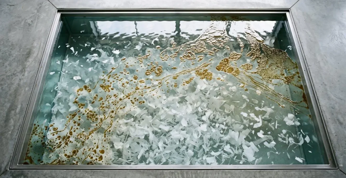Visualisation du processus de désencrage par flottation des encres végétales dans l'eau