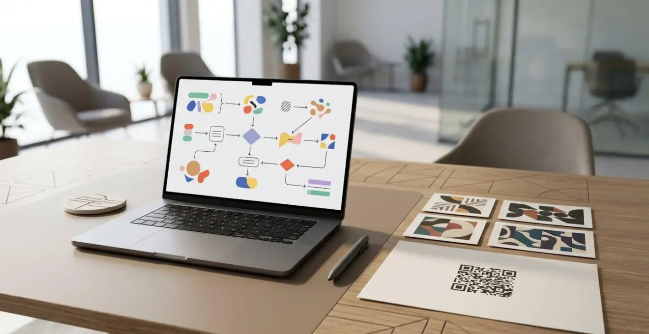 Schéma illustrant le processus d'automatisation de l'envoi de cartes postales d'anniversaire depuis un CRM
